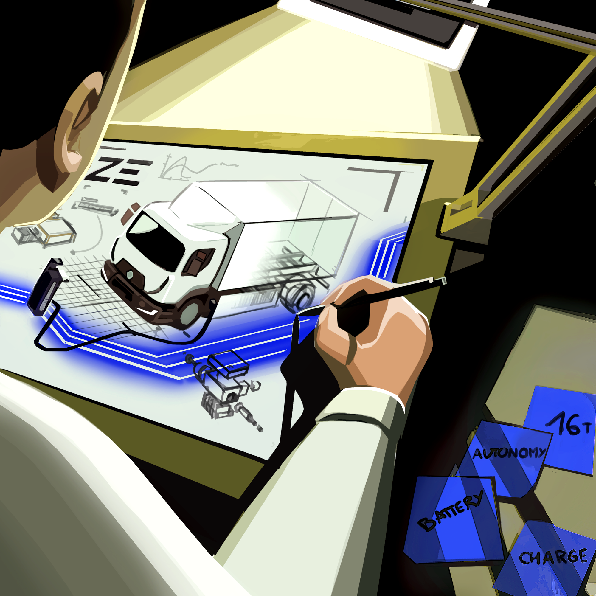 Electric trucks design Renault Trucks